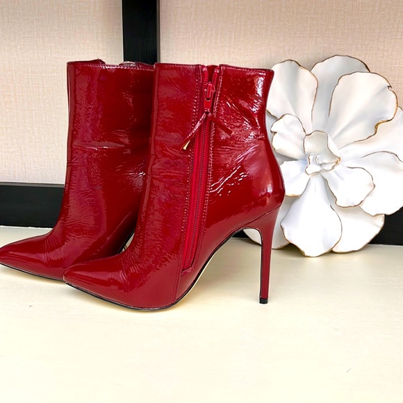 Patten SHINNY RED HEELS👠 size 6.5. - Picture 1 of 3